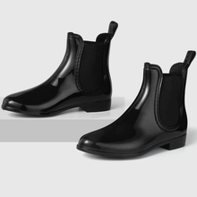 Load image into Gallery viewer, Meredith Black Chelsea Rain Gumboot - Black