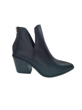 Load image into Gallery viewer, Steph Ankle Cut Block Heel Boots - Black